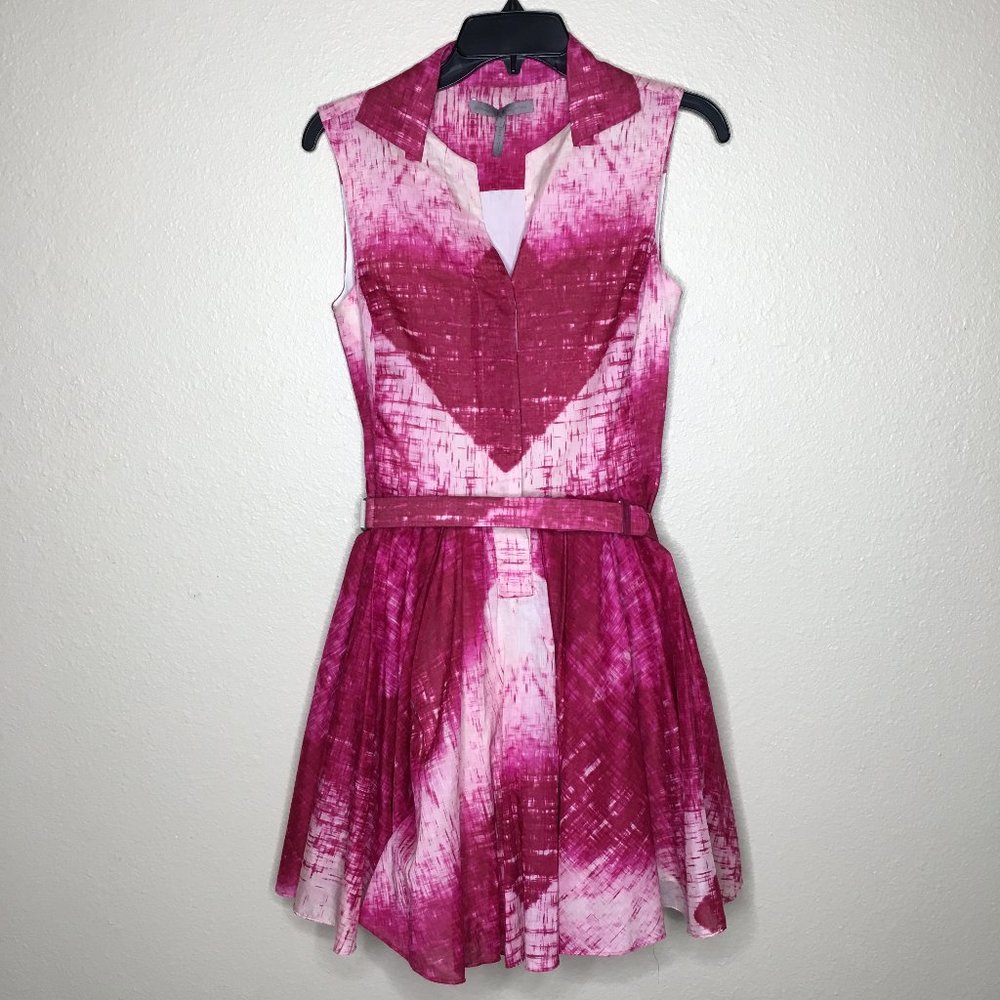 - HALSTON HERITAGE Raspberry Diamond Dress